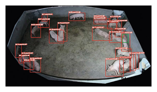 Animal monitoring system based on the YOLOv3 algorithm for Object Detection in farming.