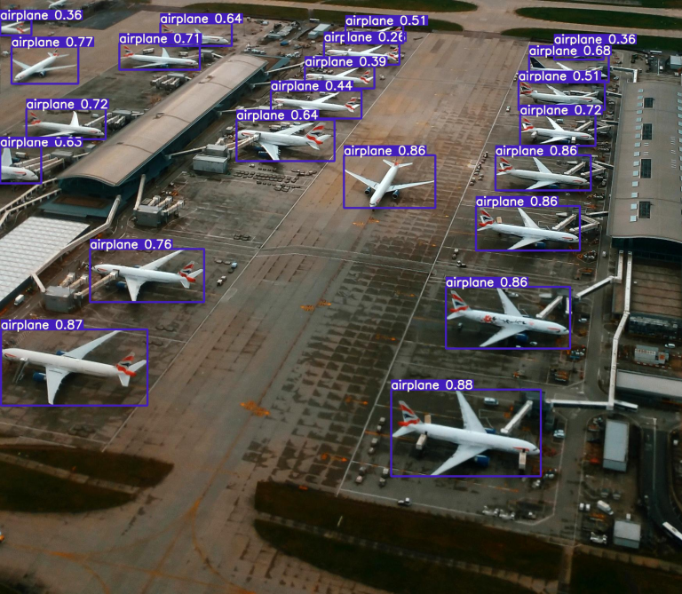 Asset management with computer vision in aviation using YOLOv7