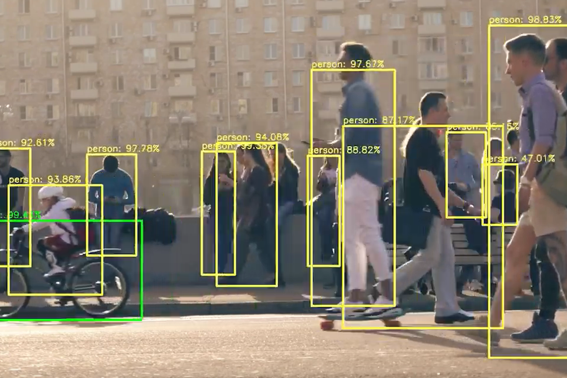 Computer vision to detect humans