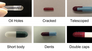 Pharmaceutical computer vision application to detect typical capsule defects (Source: Pharmaphil Inc., Windsor, ON)