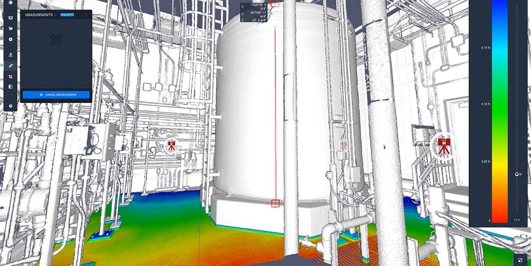 3D Scanner gathering Point Clouds Data 