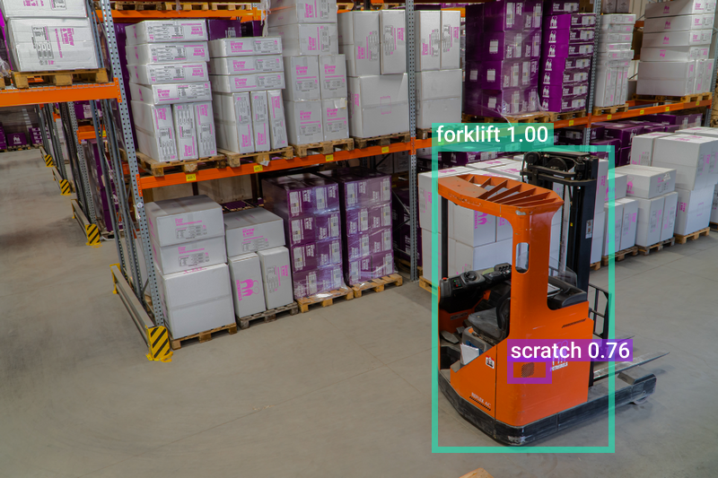 Deep learning in logistics, using security cameras for forklift detection   