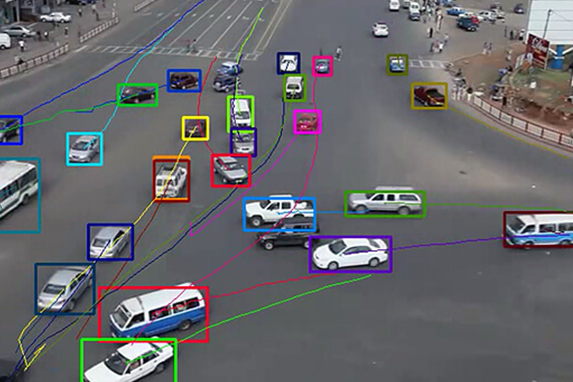 Object detection and tracking AI inference application for traffic analytics