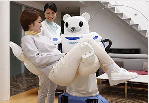 Robear Care-giving robot in action 