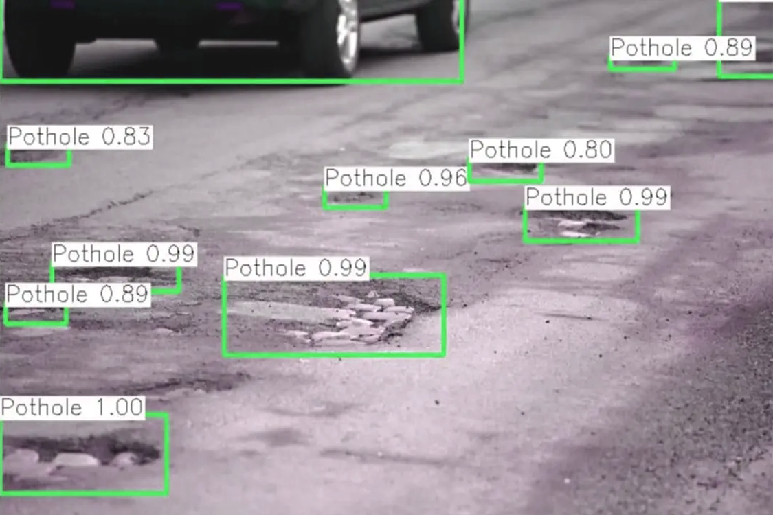 TF Lite Application with Image Segmentation for Pothole Detection